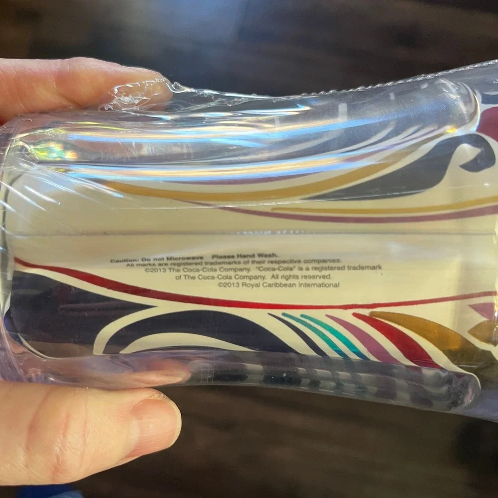 Royal Caribbean Cruise Coke Package Beverage Cup Tumbler Lot of 2 sealed New - Picture 3 of 7